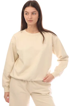 OFF-WHITE Womens Off White Diagonal Regular Crewneck Sweatshirt in - Size 12 UK