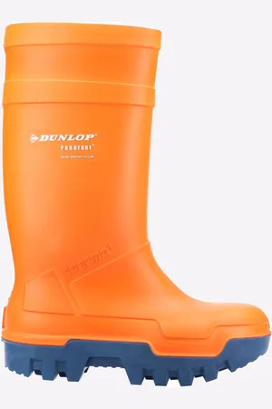 Dunlop Mens Purofort Thermo+ Full Safety Wellingtons - Steel - Size UK 10