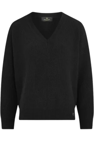 Belstaff Womens Cameron V-Neck Cashmere Jumper - Size Medium