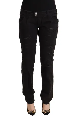 Cycle WoMens Cotton Distressed Low Waist Slim Fit Denim Jeans material_cotton - Size 31 (Waist)