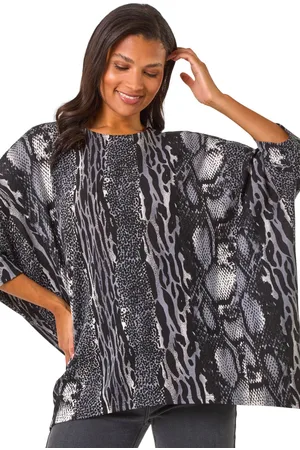 Roman Womens Animal Print Tunic - - Size 10 UK