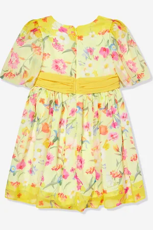 PATACHOU Girls Floral Party Dress in - Size 12Y
