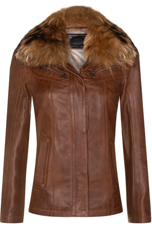 Infinity Womens Slim Fit Parker Jacket-Millom - Lamb Leather - Size 18 UK