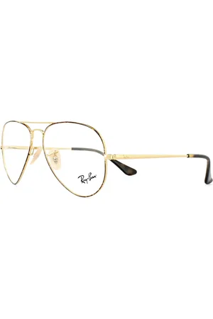 Ray-Ban Unisex Glasses Frames 6489 Aviator 2945 Top on Havana 58mm Mens Metal (archived) - One Size