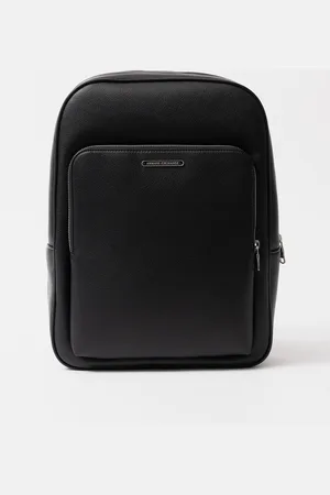 Armani Exchange Mens Faux Leather Backpack - - One Size
