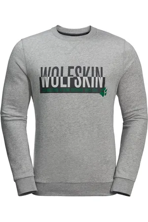 Jack Wolfskin Slogan Mens Sweater Textile - Size Medium