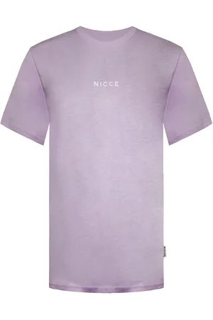 Nicce London Cotton Mens Lilac T-Shirt - - Size X-Small