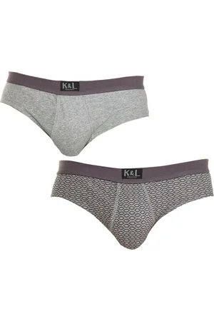 Kisses and Love Mens Pack-2 Basic Open Slips KL2010 man - - Size Medium