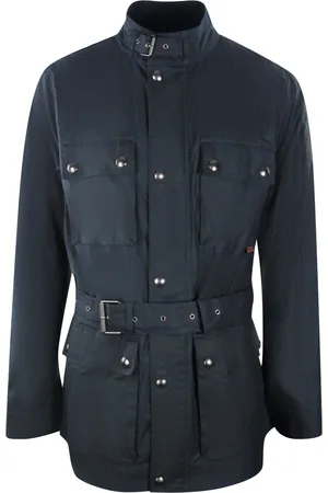 Belstaff Mens Deep Navy Roadways Motorcycle Jacket Cotton - Size 2XL