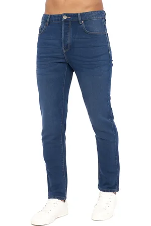 Crosshatch Mens Lampoons Slim Jeans (Stone Wash) - - Size 38 Regular