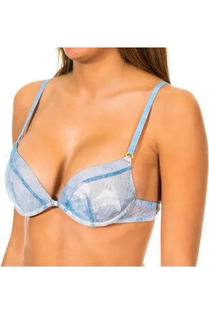Diesel Womens micro tulle woven underwire bra 00CWYY-0CAAU - Polyamide - Size 36B