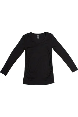 GAP Womens Modern maternity t-shirt with V-neck and long sleeves 719653 women - - Size Large