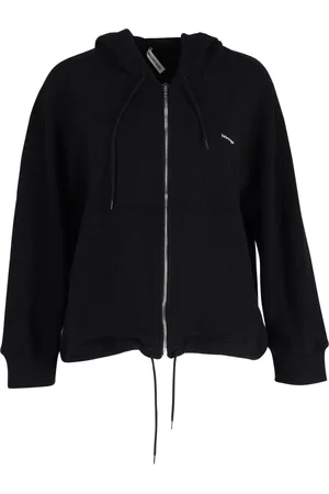 Balenciaga Pre-owned Womens Logo Zipped Hoodie In Cotton - Size X-Small