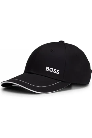 HUGO BOSS Cap-1 Mens Cotton-Twill Cap With Logo Detail - - One Size