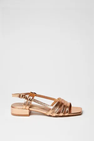 wallis Womens Brianna Strappy Slingback Low Block Heel Sandals - - Size UK 3