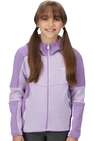 Regatta Girls Dissolver V Marl Knit Hooded Fleece Jacket - - Size 9-10Y
