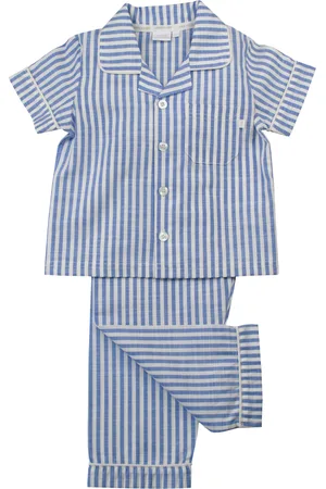Mini Vanilla Boys Mid Stripe Cotton Pyjama Set - Size 4-5Y
