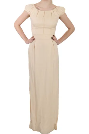 Dolce & Gabbana WoMens Silk Column Cap Sleeve Gown Dress material_silk - Size IT 40 (Womens)