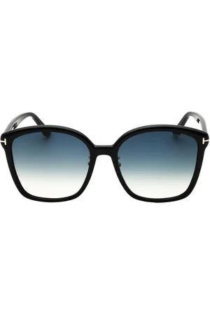 Tom Ford Mens Smoke Gradient Lens Shiny Sunglasses - One Size