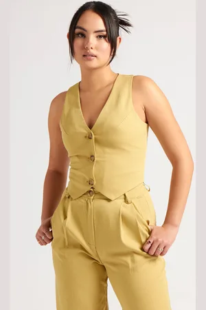 Urban Bliss Womens Lime Waistcoat - - Size 12 UK