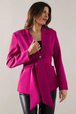 wallis Womens Tie Front Blazer - - Size 14 UK