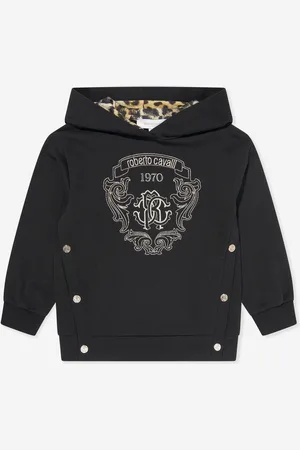 Roberto Cavalli Girls Embroidered Hoodie in - Size 4Y
