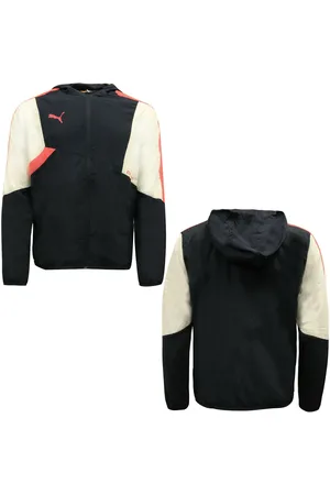 PUMA IT Evo Mens Navy Zip Up Training Hoody Hood Track Top Jacket 654398 57 A45A - Textile - Size Small