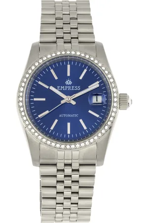 Empress Womens Constance Automatic Bracelet Watch w/Date - Stainless Steel - One Size