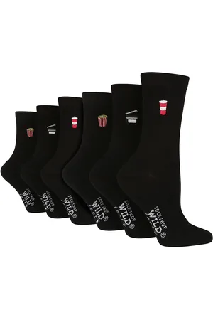 Wild Feet Womens 6 Pack Ladies Novelty Socks