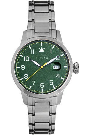 ELEVON Mens Stealth Bracelet Watch w/Date - Stainless Steel - One Size