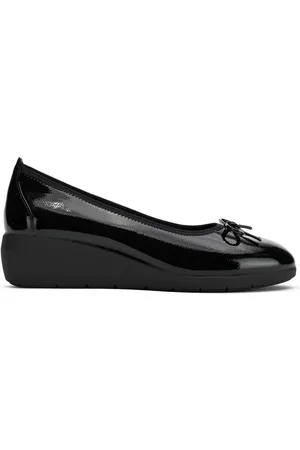 Jana Girls Patent Toe Shoes - - Size UK 5