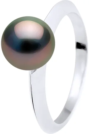 Diadema Womens - Ring - Tahitian Pearl - White Gold - - Size T