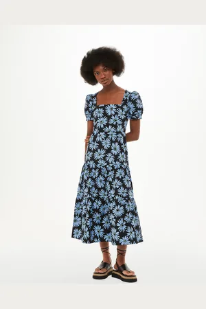 Whistles Womens Daisy Print Poplin Dress - - Size 10 UK