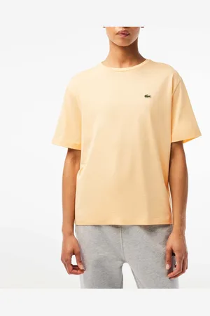 Lacoste Womens Crewneck Premium Cotton T-Shirt in - Size 6 UK