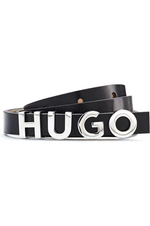 HUGO BOSS Womens Accessories Zula Leather Belt in - Size 30 inch
