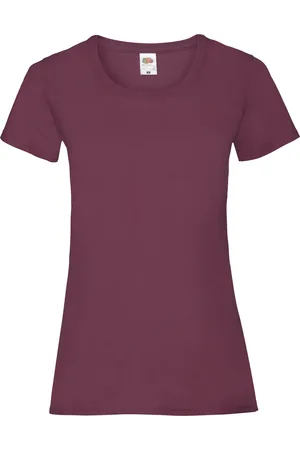 Fruit Of The Loom Ladies/Womens Lady-Fit Valueweight Short Sleeve T-Shirt (Pack Of 5) Cotton - Size 2XL