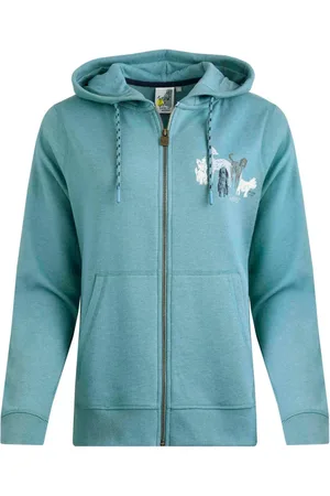 Weird Fish Womens/Ladies Franchises Dogs Eco Friendly Full Zip Hoodie (Mineral ) - Size 16 UK