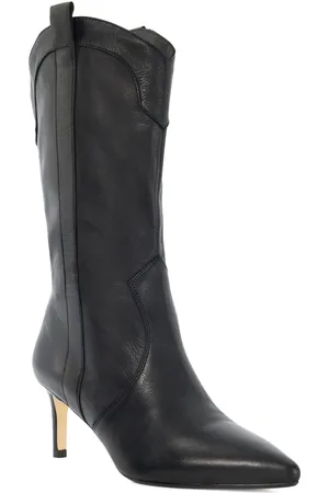 Dune Womens Ladies Sour - Pointed Toe Mid Calf Western Boots - - Size UK 7