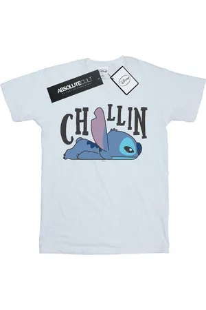 Disney Womens/Ladies Lilo And Stitch Chillin Cotton Boyfriend T-Shirt - Size 2XL