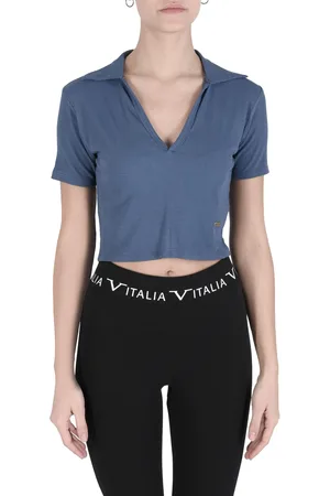 VERSACE 19V69 Womens Crop Top Cloe Raf Cotton - One Size