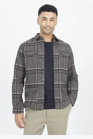 Brave Soul Mens Cotton Blend Long Sleeve Check Shirt - - Size X-Large