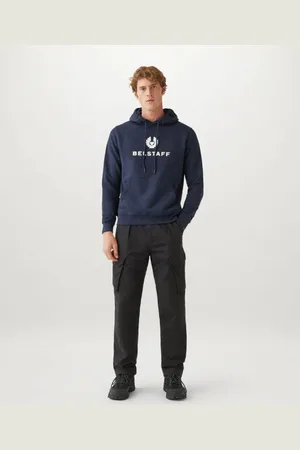 Belstaff Mens Signature Hoodie - Cotton - Size Large