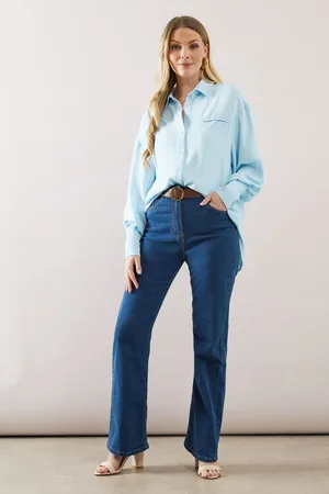 wallis Womens Pocket Detail Relaxed Collared Shirt - - Size 16 UK