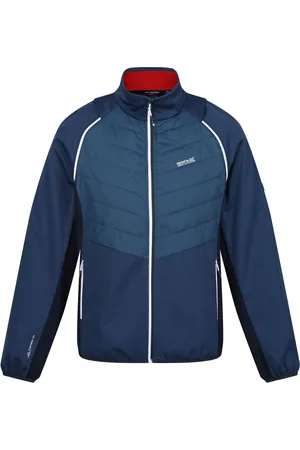 Regatta Mens Steren II Softshell Hybrid Jacket (Moonlight Denim/Navy/Danger Red) - - Size 3XL