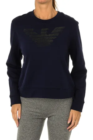 Emporio Armani Womens long-sleeved round neck sweater 7V5M75-5J42Z - Cotton - Size EU 50 (Womens)