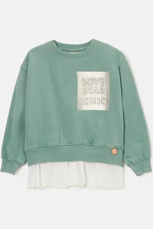 Angel & Rocket Girls Eloise Shirt Tail Sweatshirt - Size 9-10Y