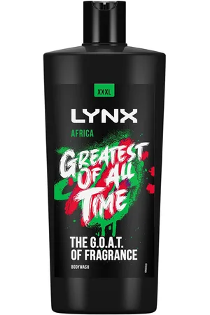 Lynx Mens G.O.A.T Shower Gel up to 12H Refreshing Fragrance XXXL Africa, 700ml - - One Size