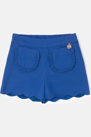Angel & Rocket Girls Lacey Scallop Hem Shorts - Size 8Y