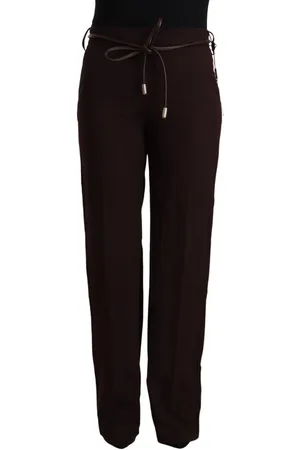 Patrizia Pepe Womens High Waist Straight Formal Pants - Wool - Size IT 44 (Women