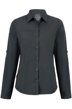 Craghoppers Womens/Ladies Expert Kiwi Long-Sleeved Shirt (Carbon ) - Size 18 UK